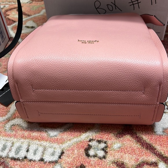 Kate Spade Pebbled Leather Medium Tote Crossbody In Coral Gable- So pretty! - Picture 4 of 10